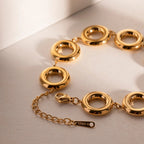 Gold Plated Circle Bracelet