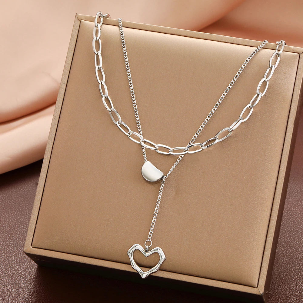 Double Layered Lovers Necklace