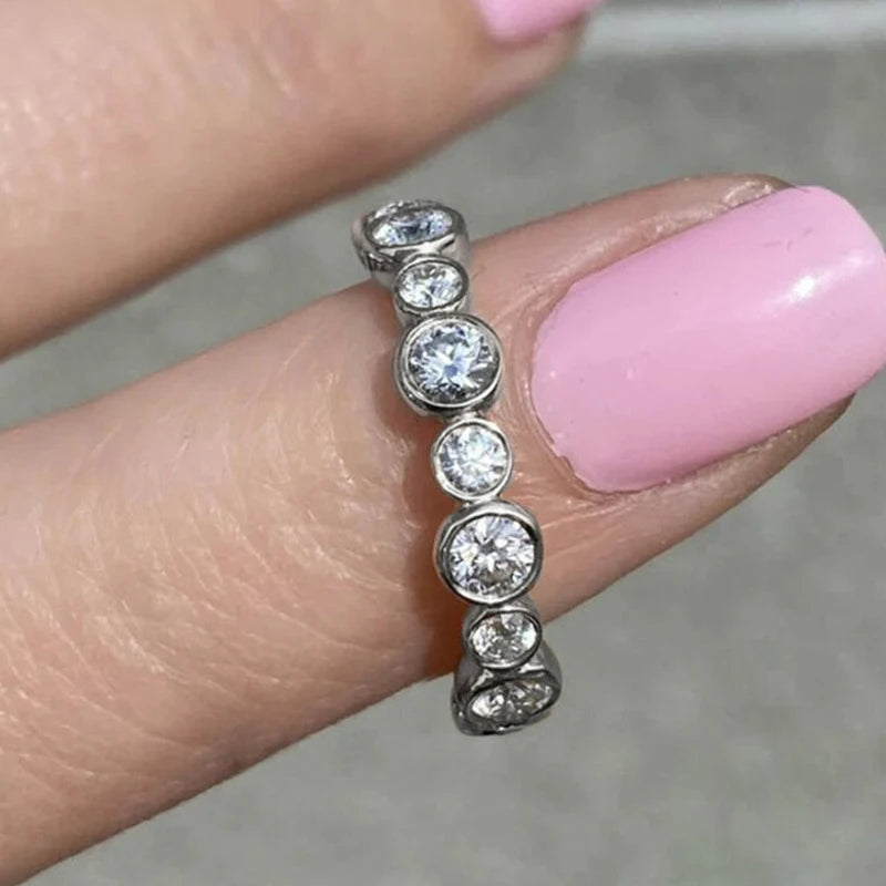 Round Cubic Zirconia Ring