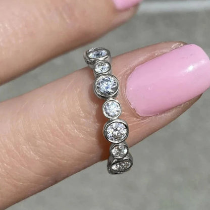 Round Cubic Zirconia Ring