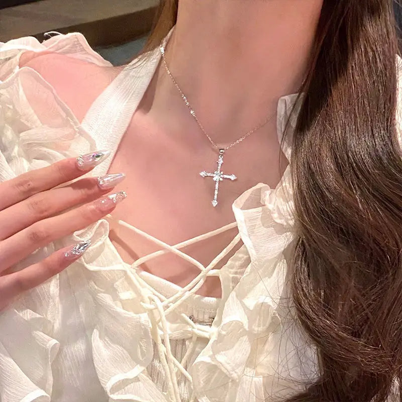 Silver Cross Necklace