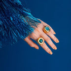 Colorful Cubic Zirconia Ring