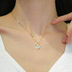 Asymmetrical Heart Necklace