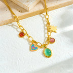 Stone Charms Necklace