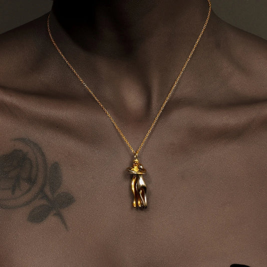 Couple Hug Necklace