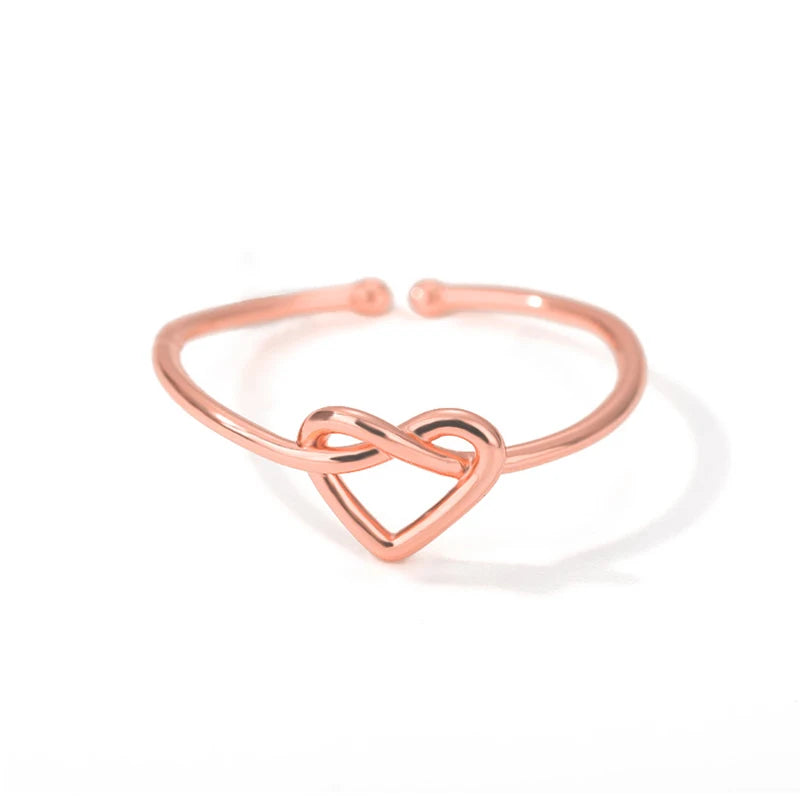 Adjustable Love Heart Ring