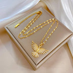 Stainless Steel Phoenix Necklace
