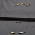 Simple Pearl Heart Necklace