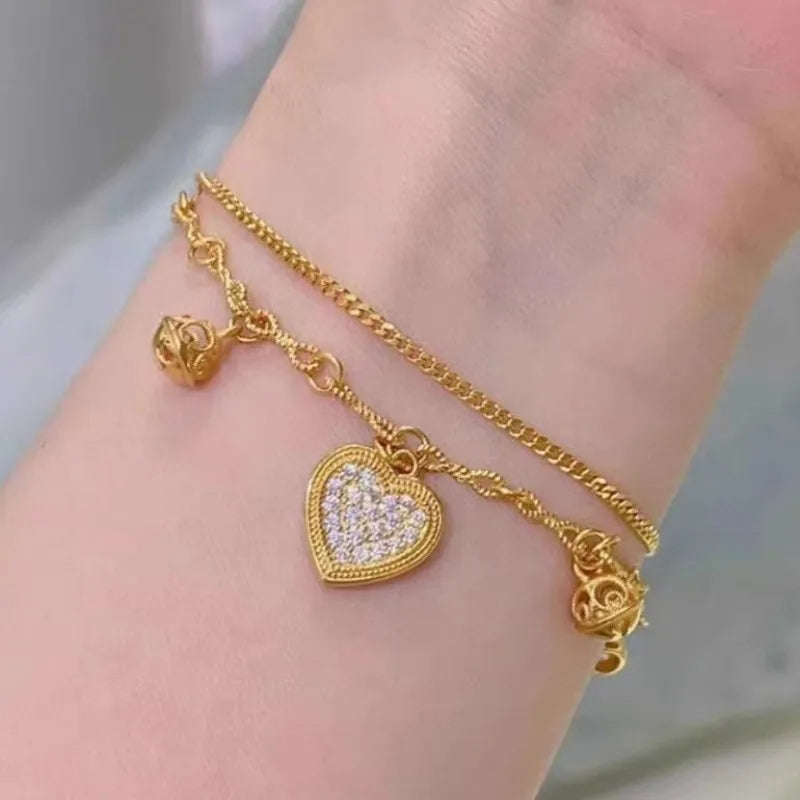 Love Heart Charm Bracelet