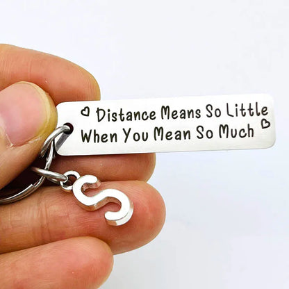 Distance Relationship Keychain