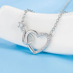 Interlocking Infinity Heart Necklace