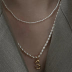 Initial Pearl Necklace