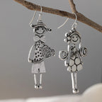 Retro Minimal Couple Earrings