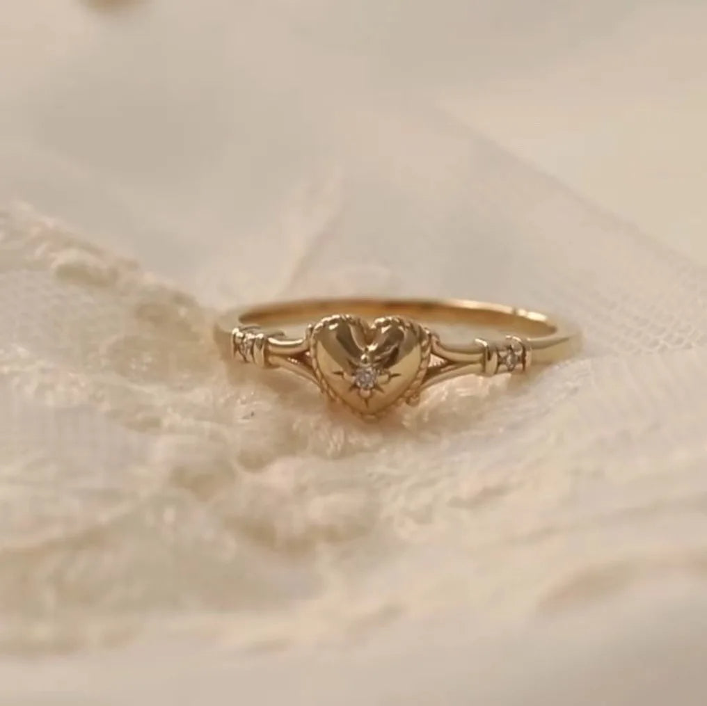 Diamond Heart Ring