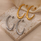 Oval Hoop Earrings