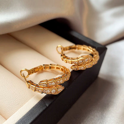 Snake Drop Earrings