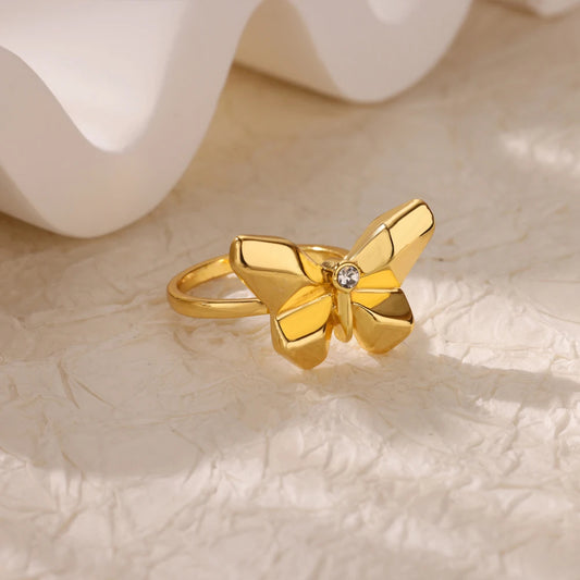 Geometric Butterfly Ring