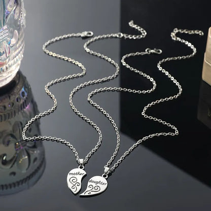 Mother-Daughter Heart Necklace