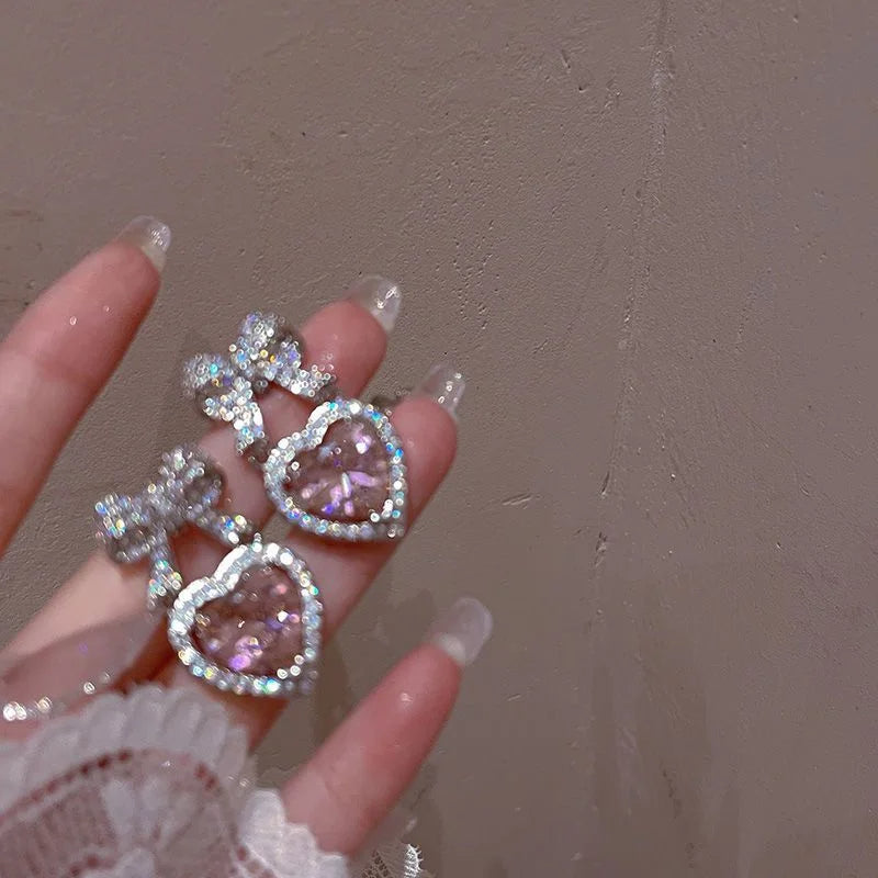 Heart Bowknot Earrings