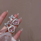 Heart Bowknot Earrings