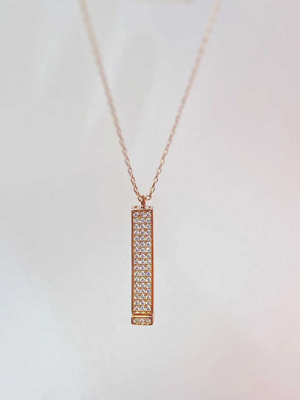 "I Love You" Bar Necklace