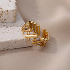 Zircon Bar Ring