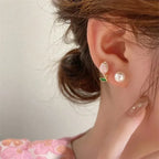 Pearl Flower Earrings