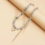 Irregular Beaded Love Necklace