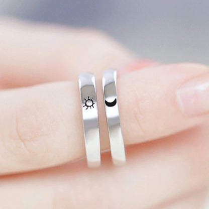 Sun & Moon Couple Rings