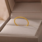 Twisted Spiral Ring