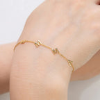 Custom Heart Name Bracelet