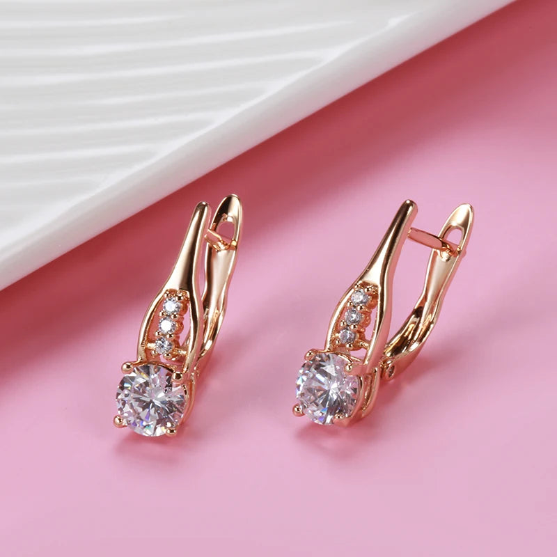Rose Gold Drop Earrings