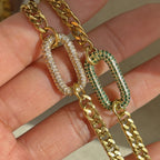 Paperclip Zirconia Necklace