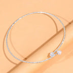 Rhinestone Heart Necklace