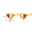 Tiny Heart Earrings