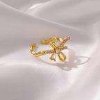 Zircon Bow Ring