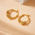 Hollow Woven Circular Earrings