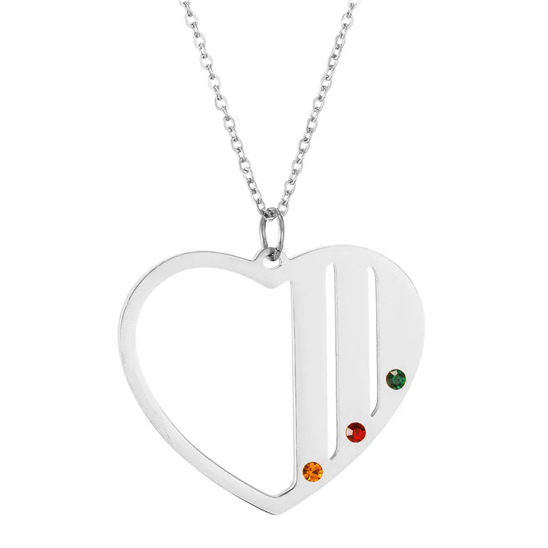 Peronalized Family Tree Birthstone Necklace