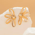 Hollow Flowers Stud Earrings