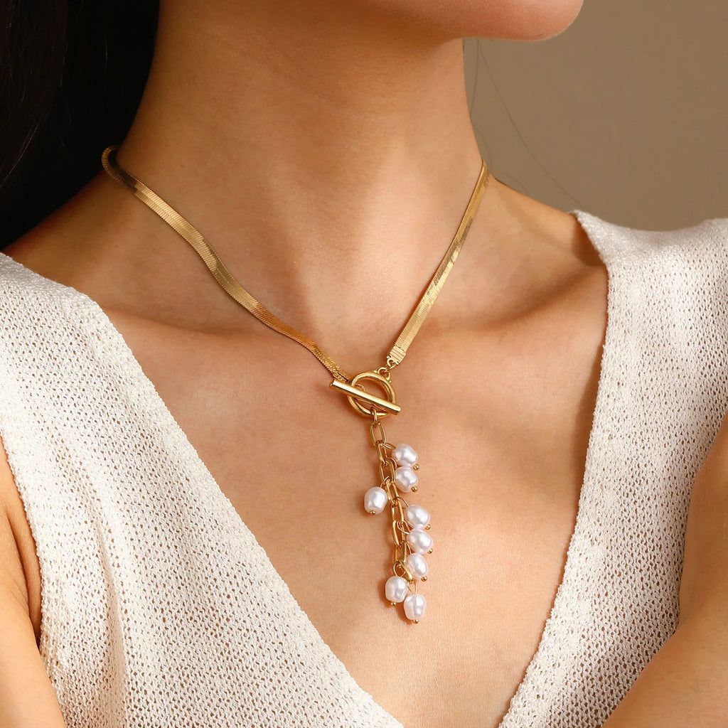 Tassel Pearl Necklace