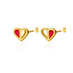 Tiny Heart Earrings