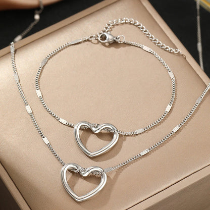 Twisted Heart Jewelry Set