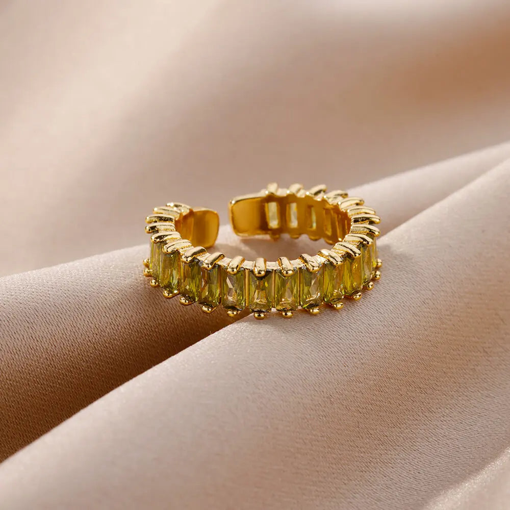 Colored Zircon Ring