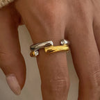 Colorblock Zirconia Ring