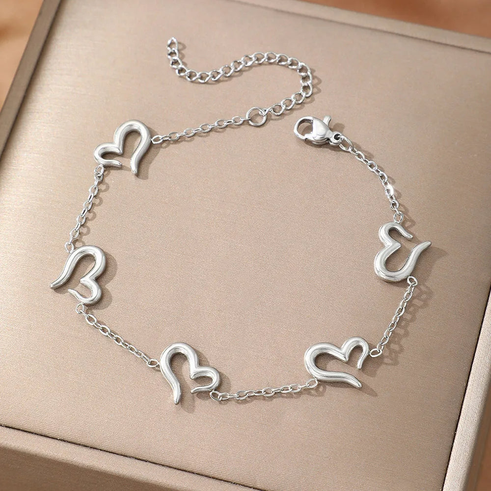 Gold Heart Bracelet