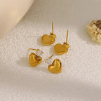 Small Heart Stud Earrings