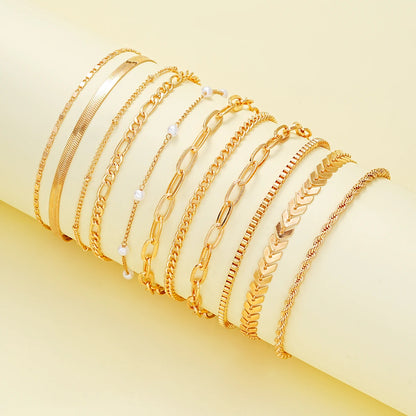 11 PCS Boho Ankle Bracelet