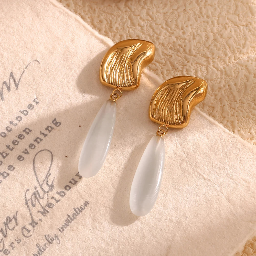 Irregular Water Droplet Earrings
