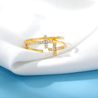 Zircon Double Cross Ring