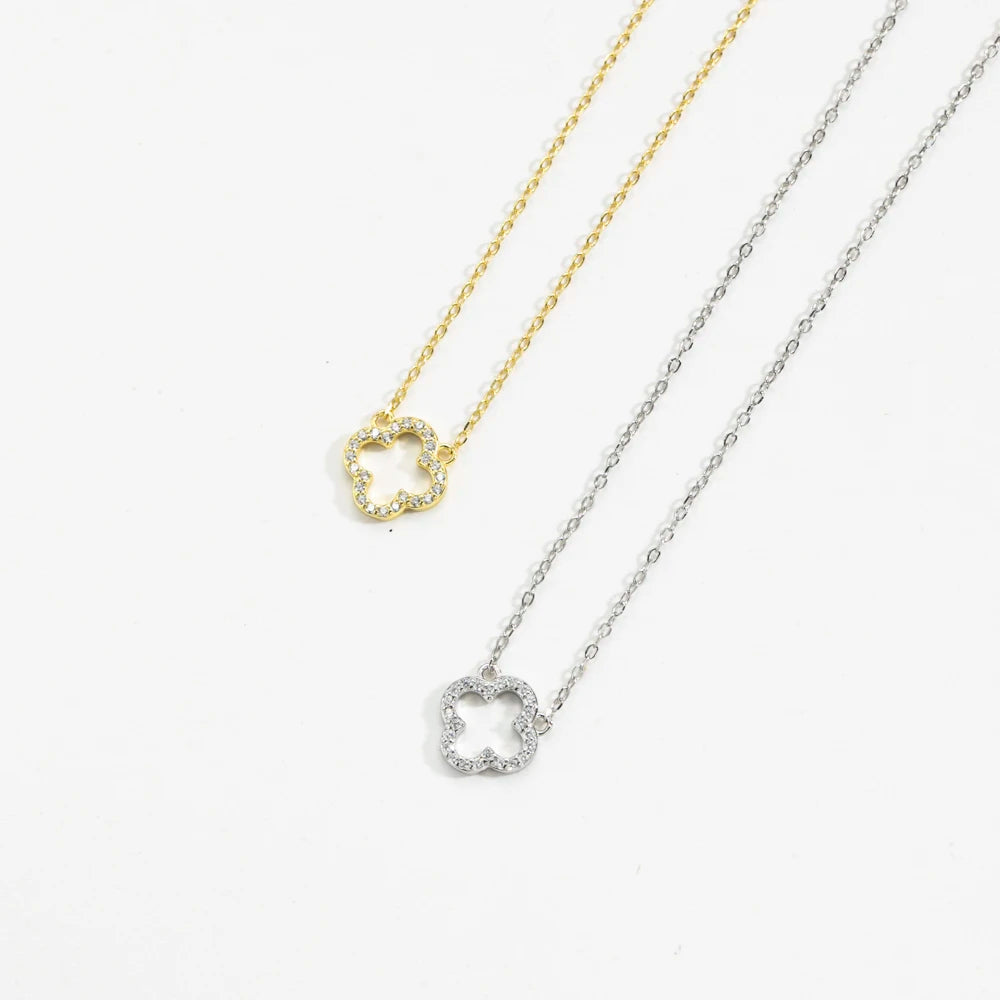 Crystal Flower Necklace